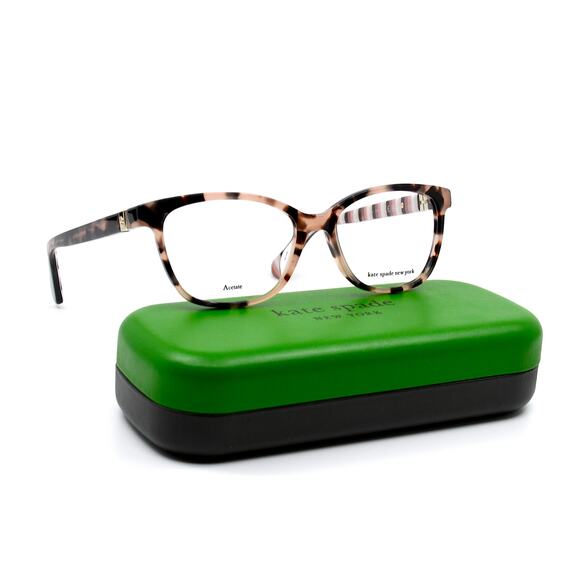 NEW KATE SPADE EMILYN HT8 PINK HAVANA AUTHENTIC EYEGLASSES FRAME - Picture 1 of 12